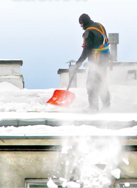 odśnieżanie dachów